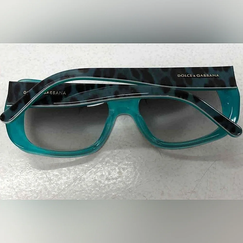 Dolce & Gabbana Teal and Black Sunglasses with COA certificate - Picture 6 of 8
